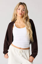 Ribbed Knit Crop Cardigan