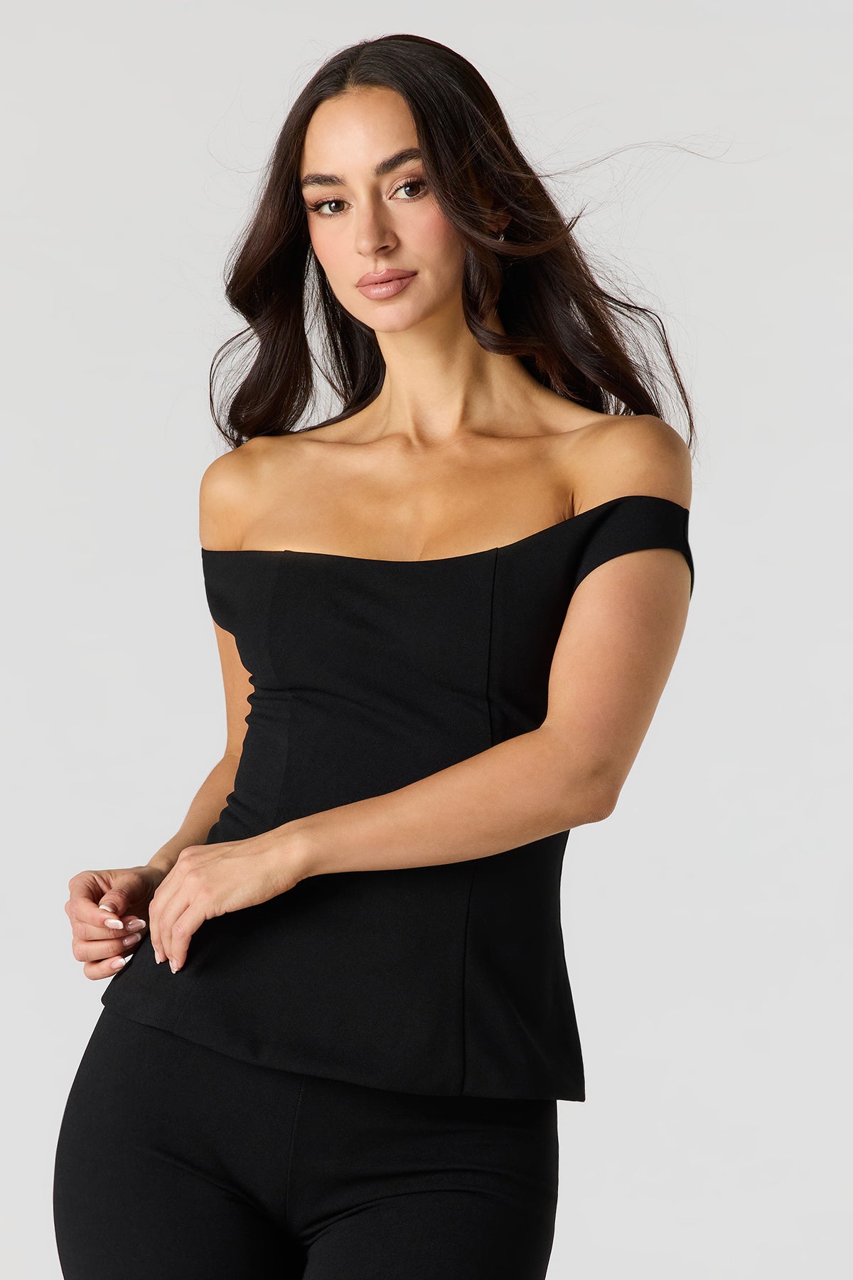 Off-Shoulder Top - Black