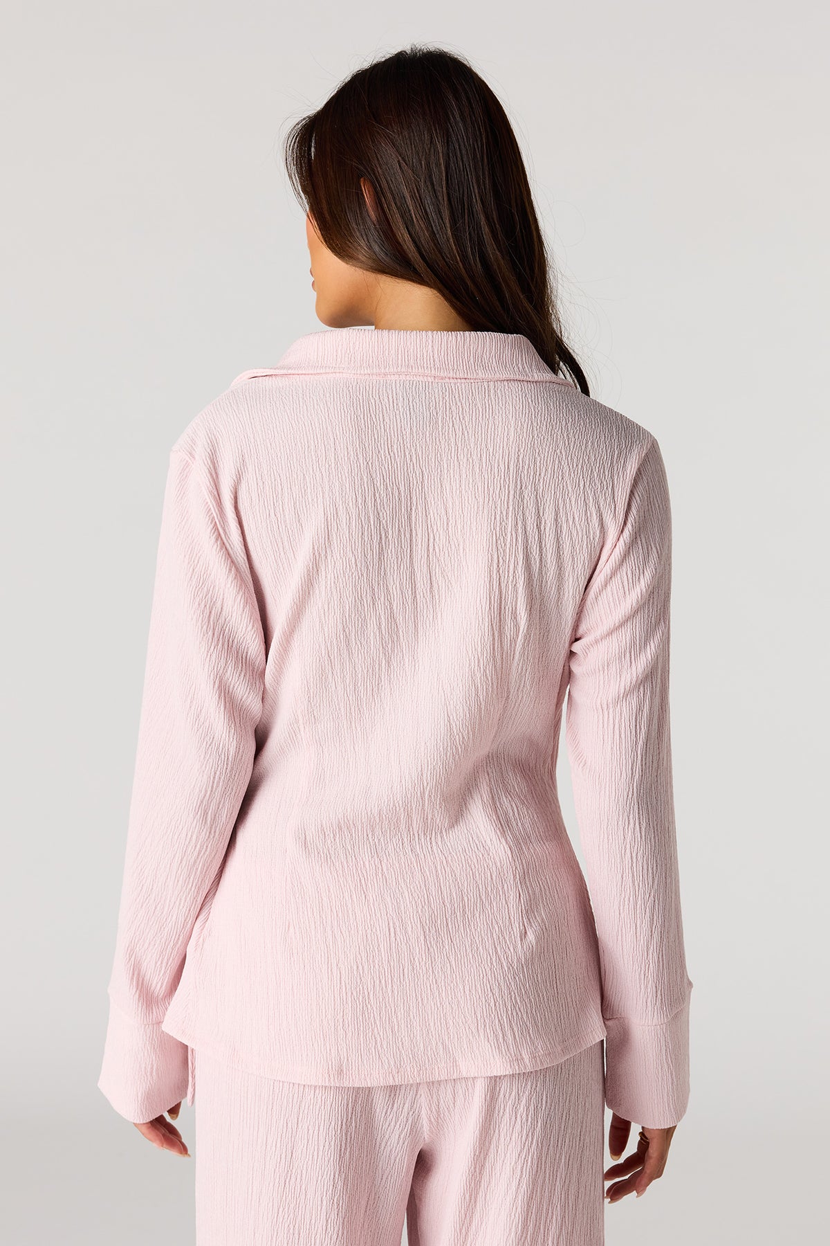 Alt View 2. Textured Wrap Blouse - Lilac
