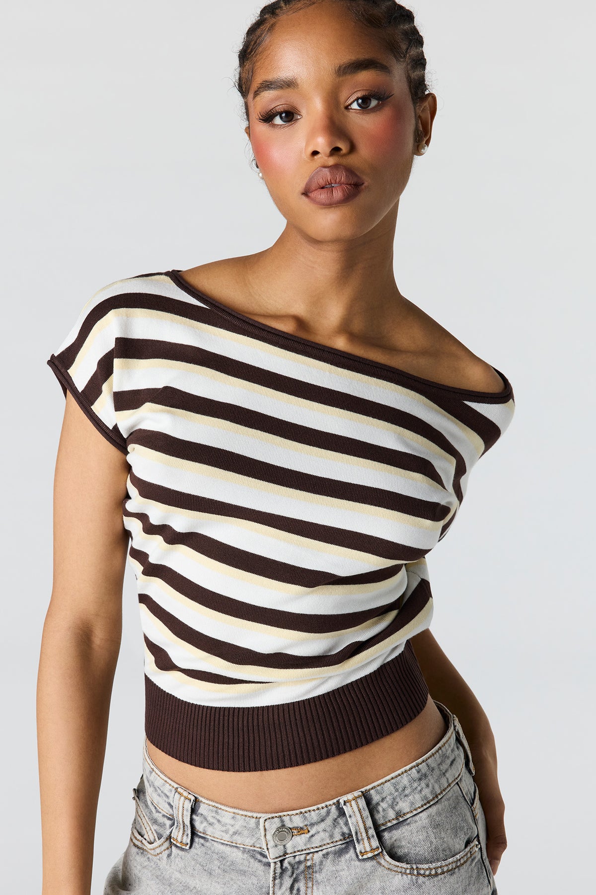 One Shoulder Knit Top – Urban Planet