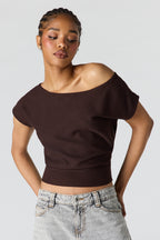 Haut en tricot à épaule unique