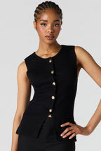 Veste boutonnée en tricot