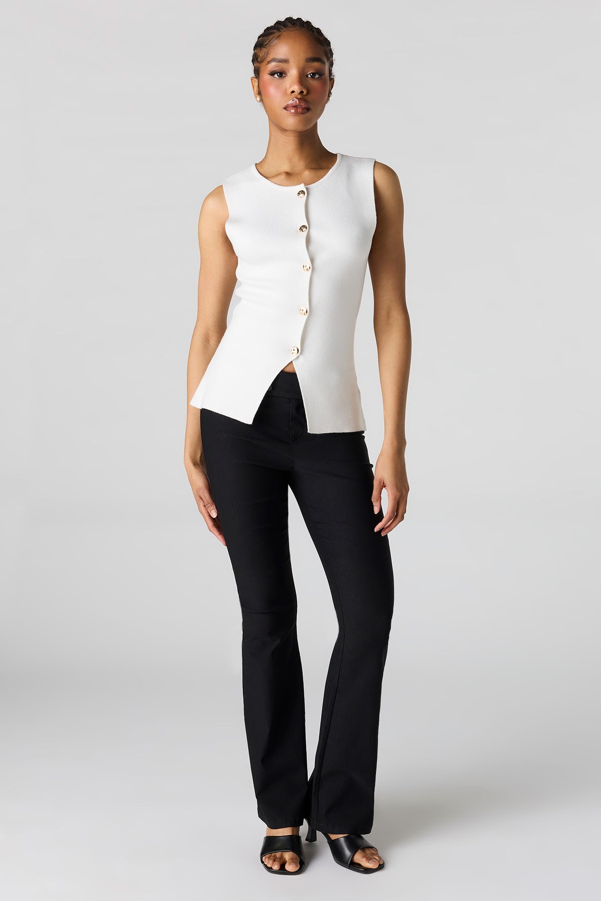 Vue alternative 3. Veste boutonnée en tricot