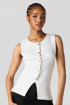 Veste boutonnée en tricot