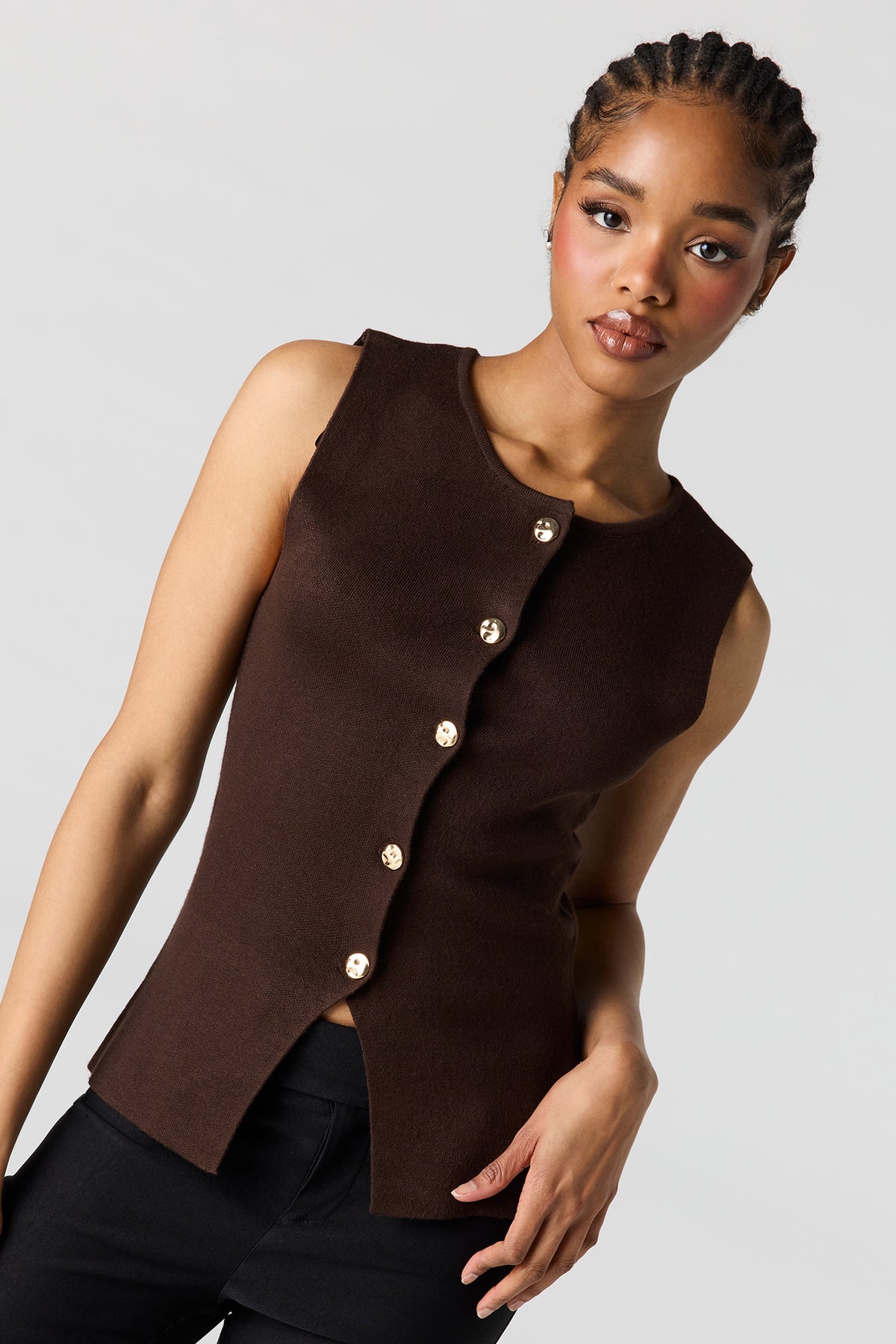 Veste boutonnée en tricot