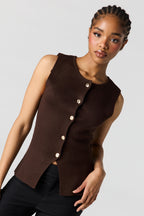 Veste boutonnée en tricot
