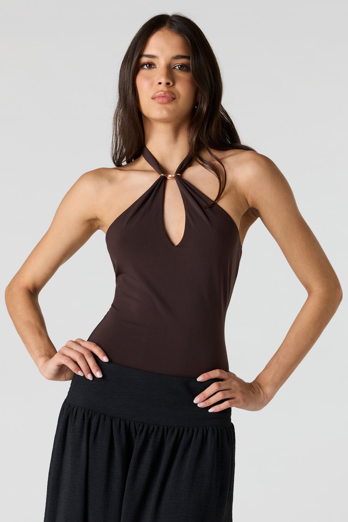 Maillot bain-de-soleil avec découpes