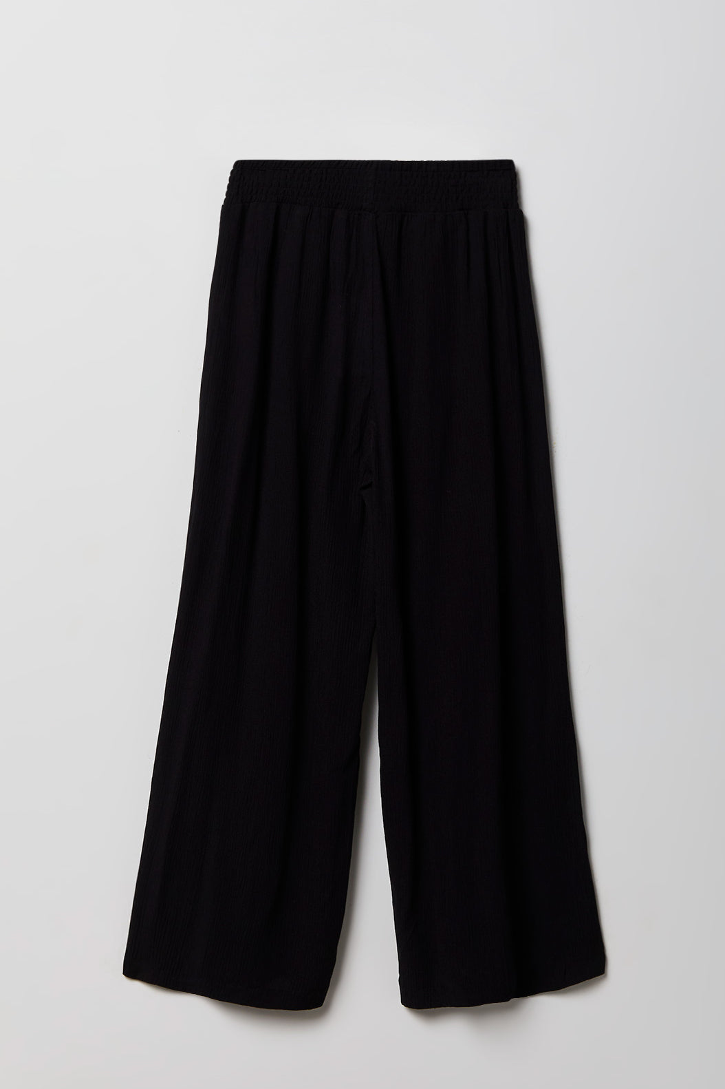 Alt View 2. Girls Smocked Palazzo Pant - Black