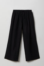 Textured Flowy Wide Leg Pant