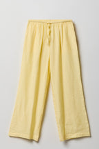 Textured Flowy Wide Leg Pant