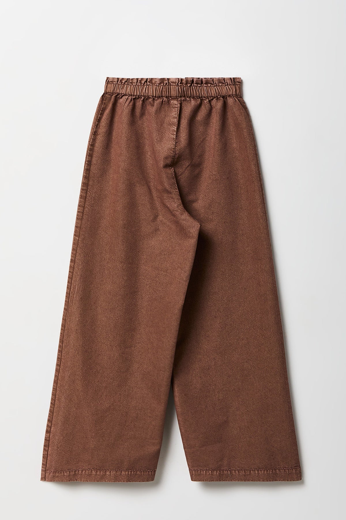 Vue alternative 2. Jean à jambe large avec taille froncée pour fille
