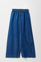 Girls Wide Leg Paperbag Jean