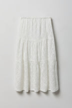 Girls Lace Tiered Maxi Skirt