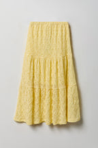Girls Lace Tiered Maxi Skirt