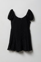 Girls Lace Romper Dress