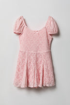 Girls Lace Romper Dress