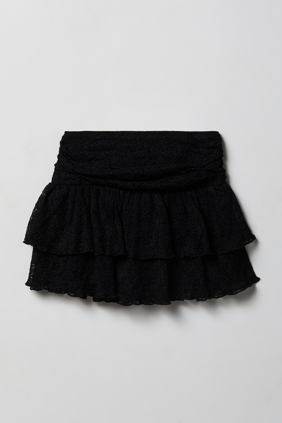 Alt View 4. Girls Lace Tee & Skort Set - Black