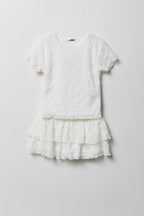 Girls Lace Tee & Skort Set