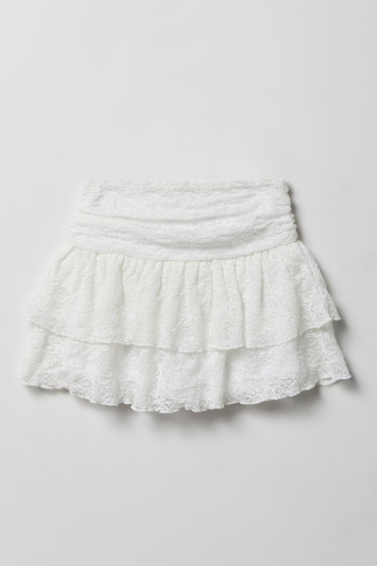 Alt View 5. Girls Lace Tee & Skort Set - White