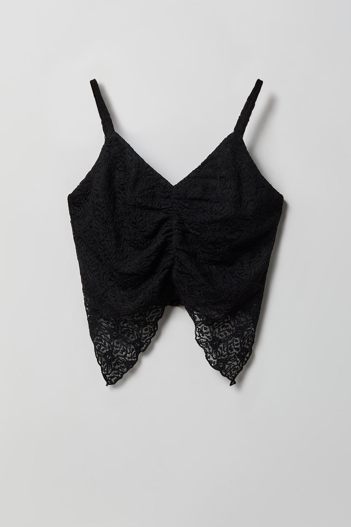 Vue alternative 2. Ensemble avec débardeur en dentelle et jupe-short pour fille