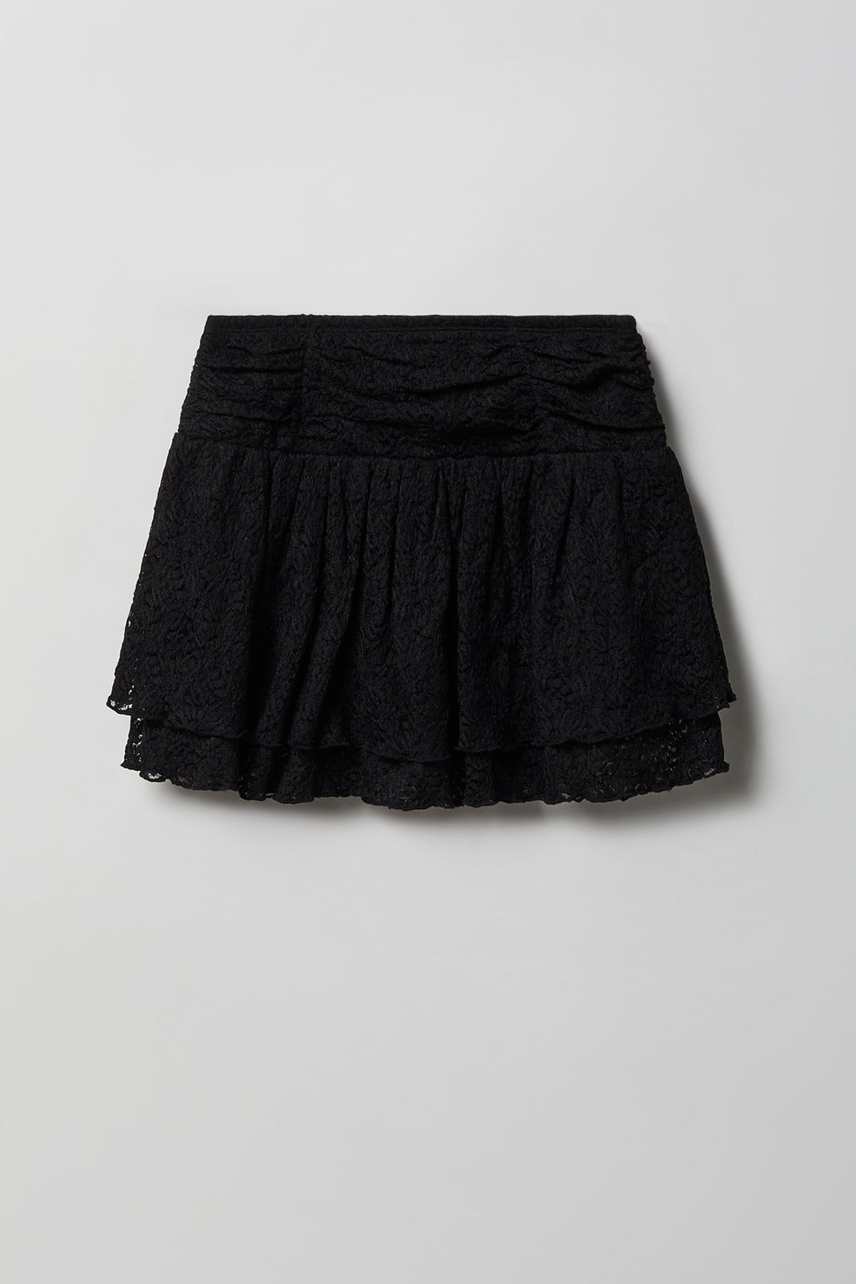 Vue alternative 4. Ensemble avec débardeur en dentelle et jupe-short pour fille