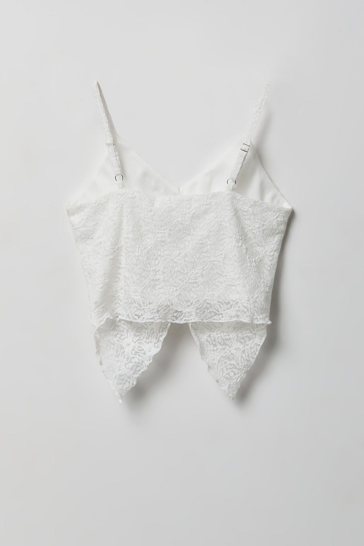 Alt View 3. Girls Lace Tank & Skort Set - White