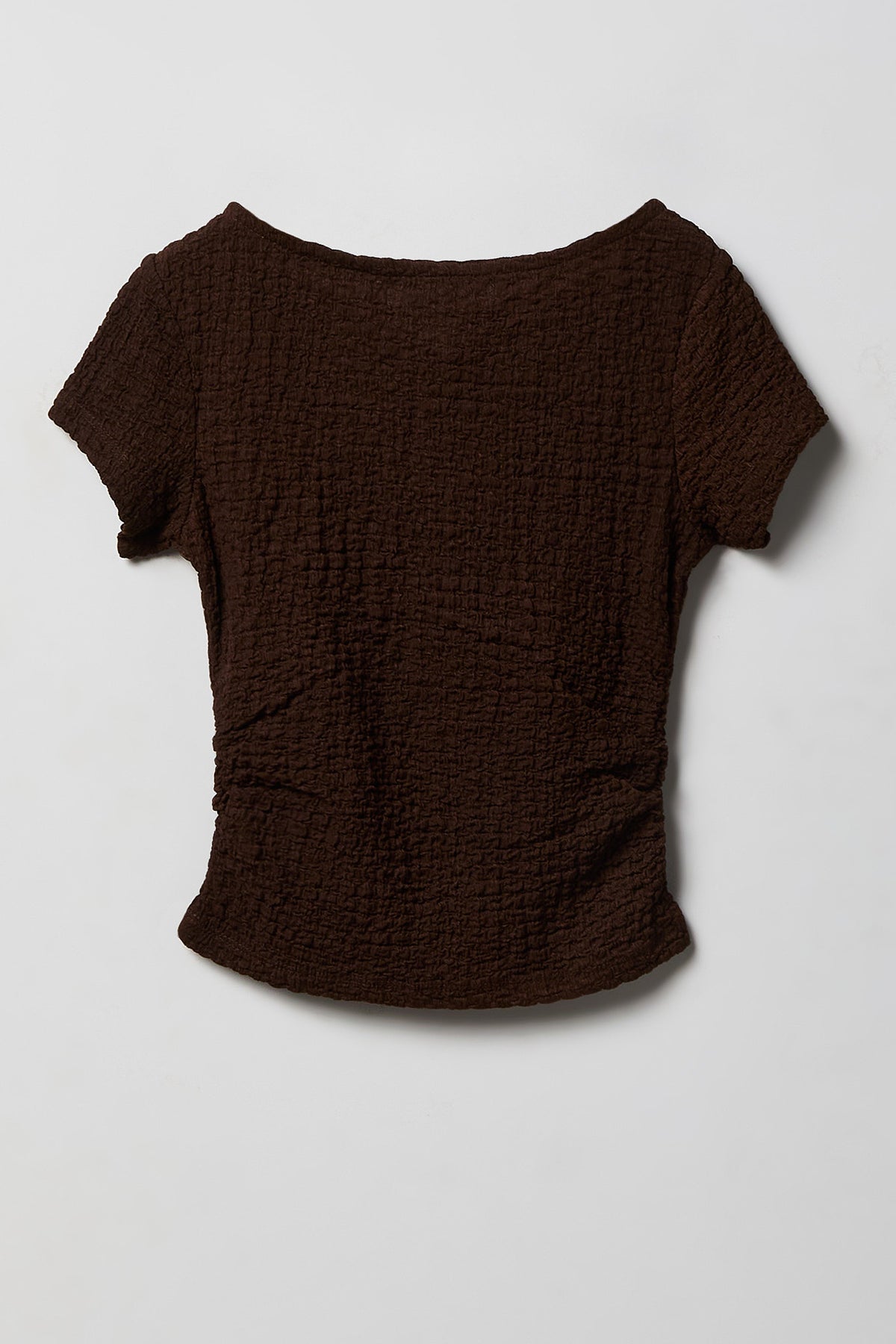 Alt View 2. Girls Textured Top & Pant Set - Brown