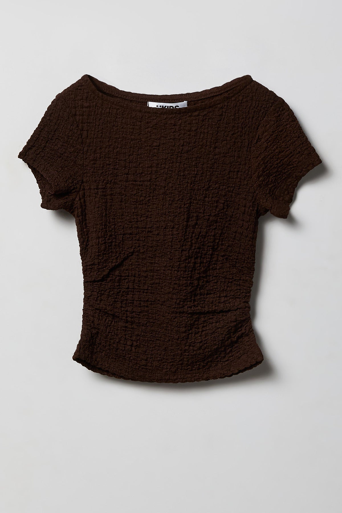 Alt View 3. Girls Textured Top & Pant Set - Brown