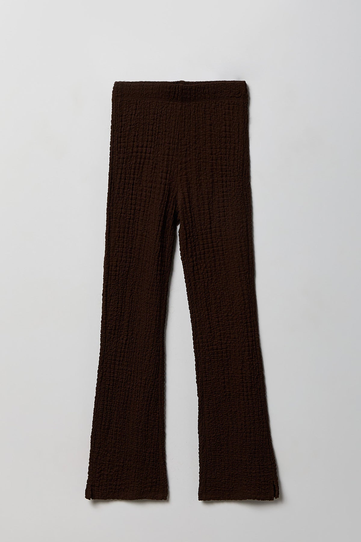 Alt View 5. Girls Textured Top & Pant Set - Brown