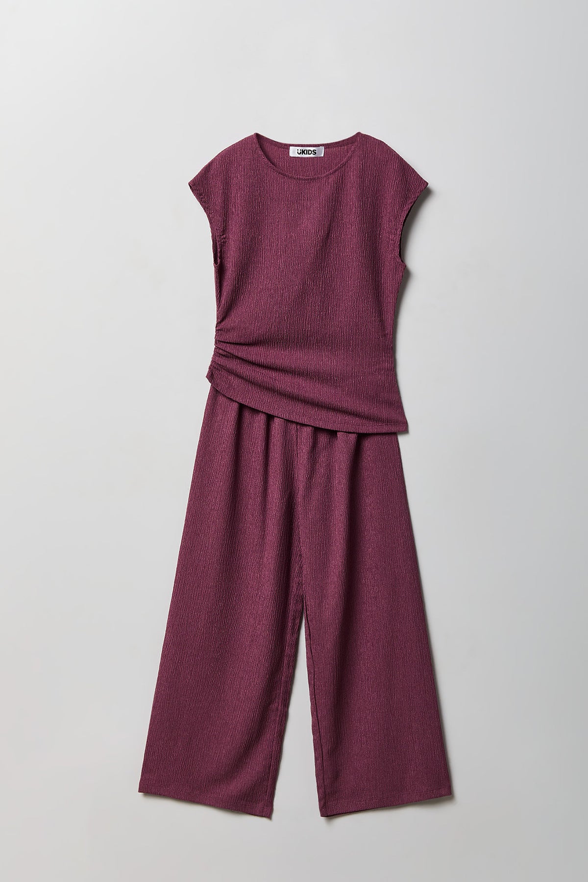 Ensemble avec haut texturé et pantalon pour fille