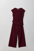 Ensemble avec haut texturé et pantalon pour fille