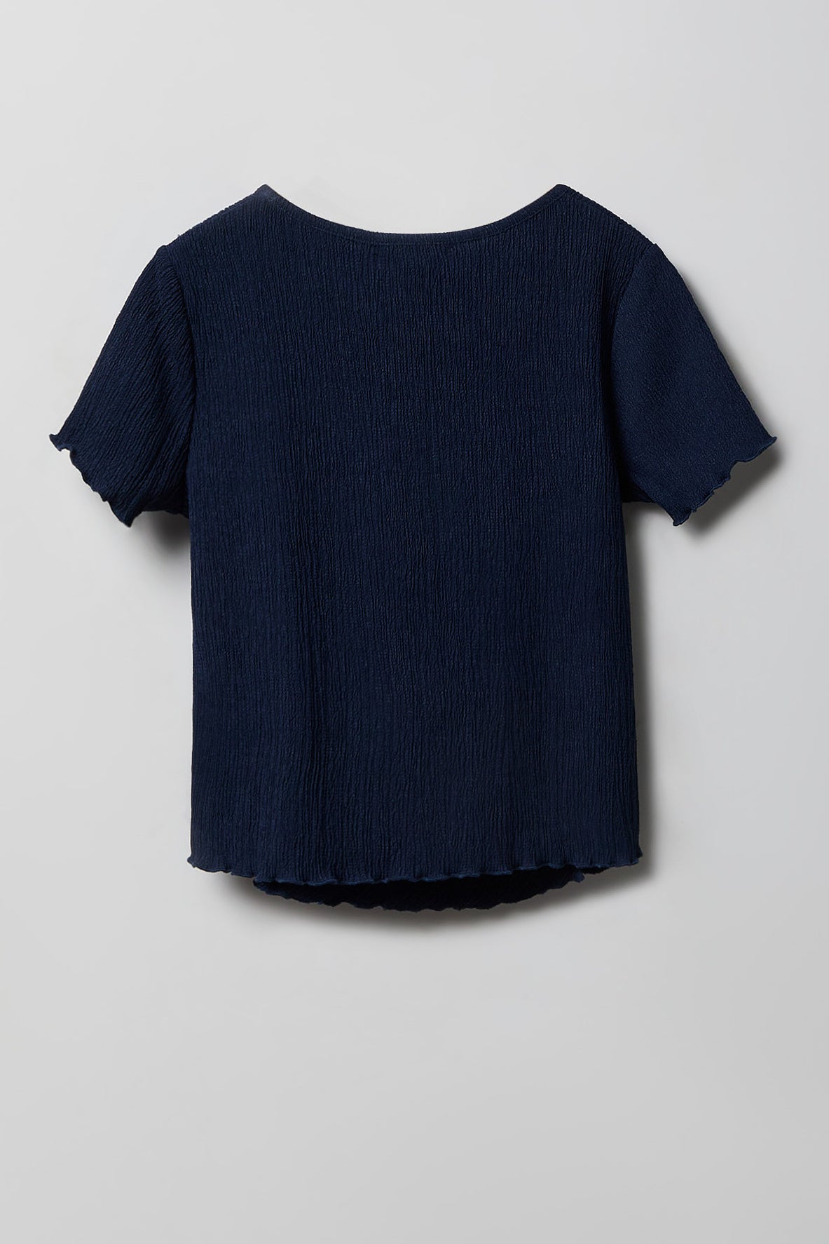 Vue alternative 2. Ensemble avec haut texturé à attaches latérales et pantalon pour fille