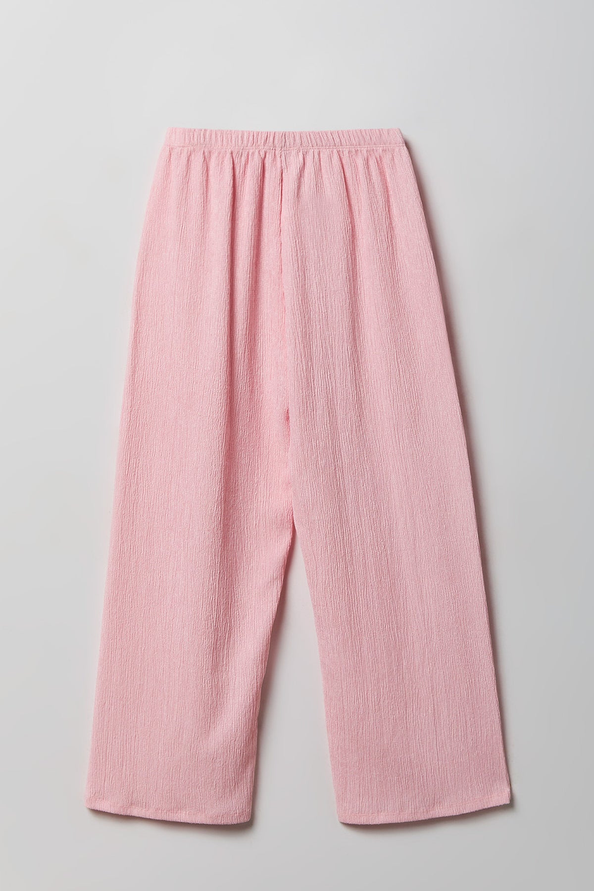 Vue alternative 5. Ensemble avec haut texturé à attaches latérales et pantalon pour fille