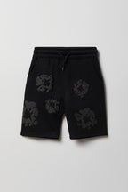 Boys Puff Print Fleece Short
