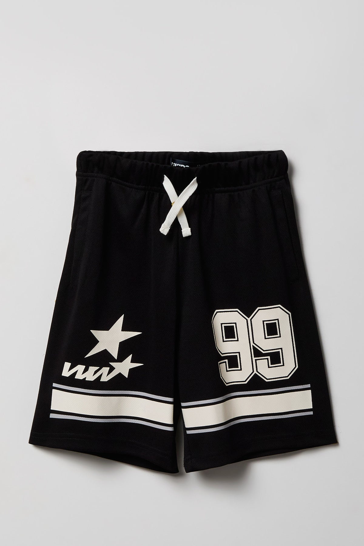 Boys Graphic Fleece Short - Black