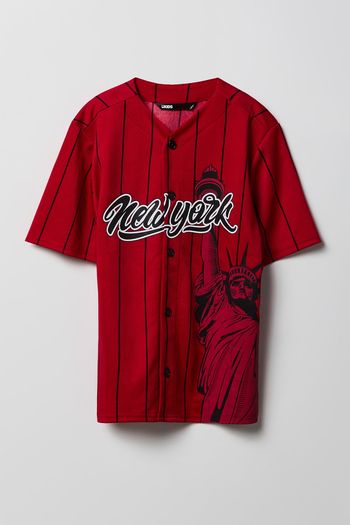 Boys Graphic Mesh Baseball Jersey - Red