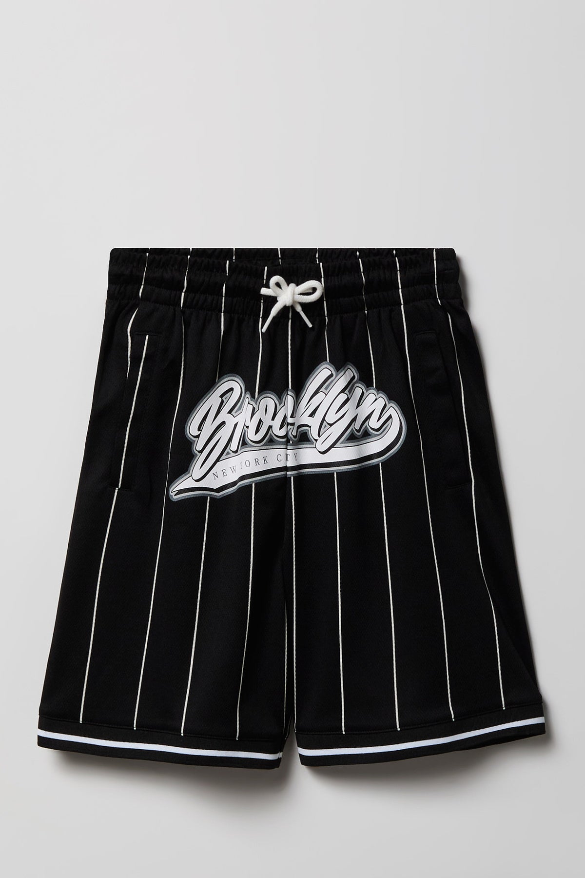 Boys Graphic Mesh Short - Black