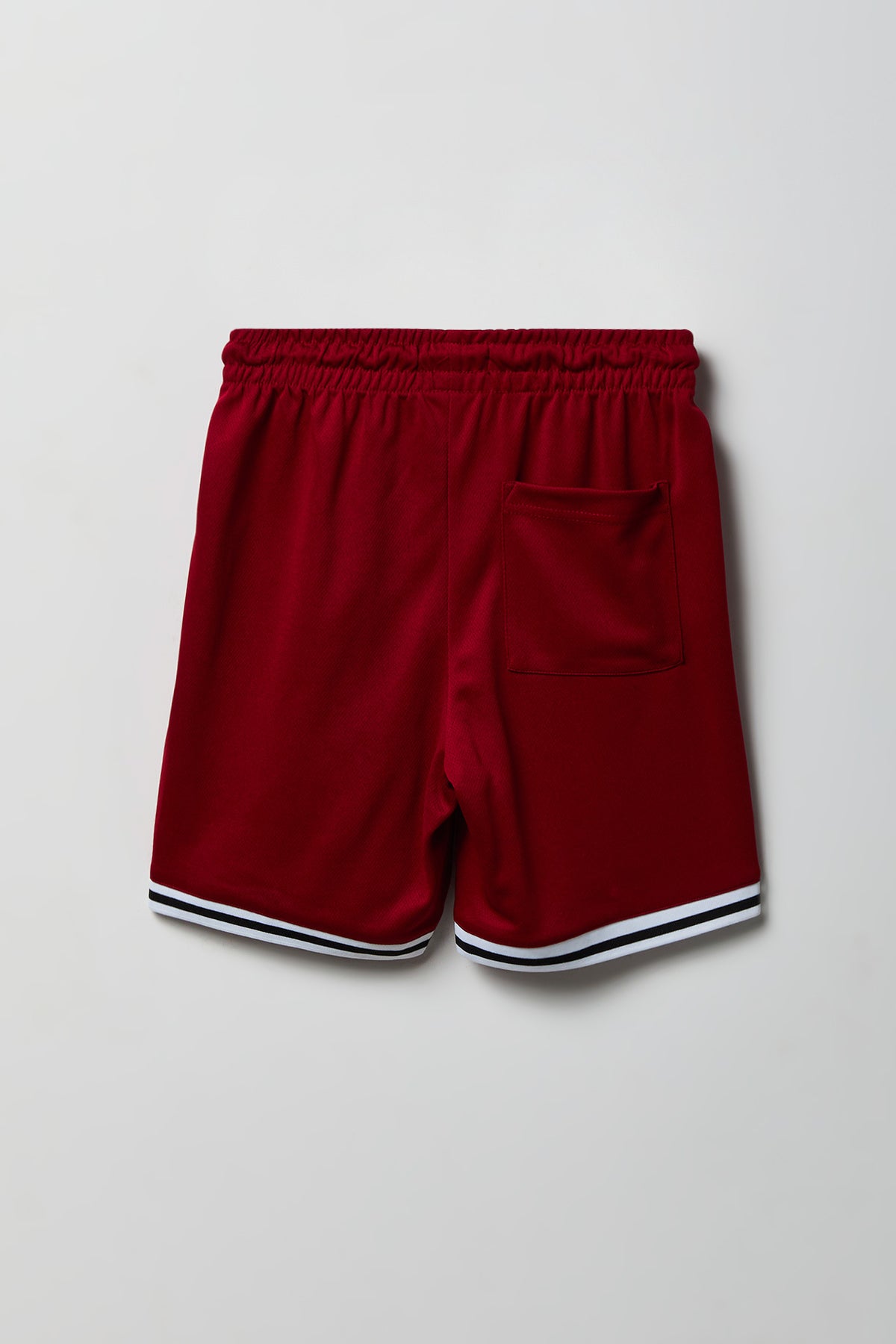 Alt View 2. Boys Graphic Mesh Short - Red
