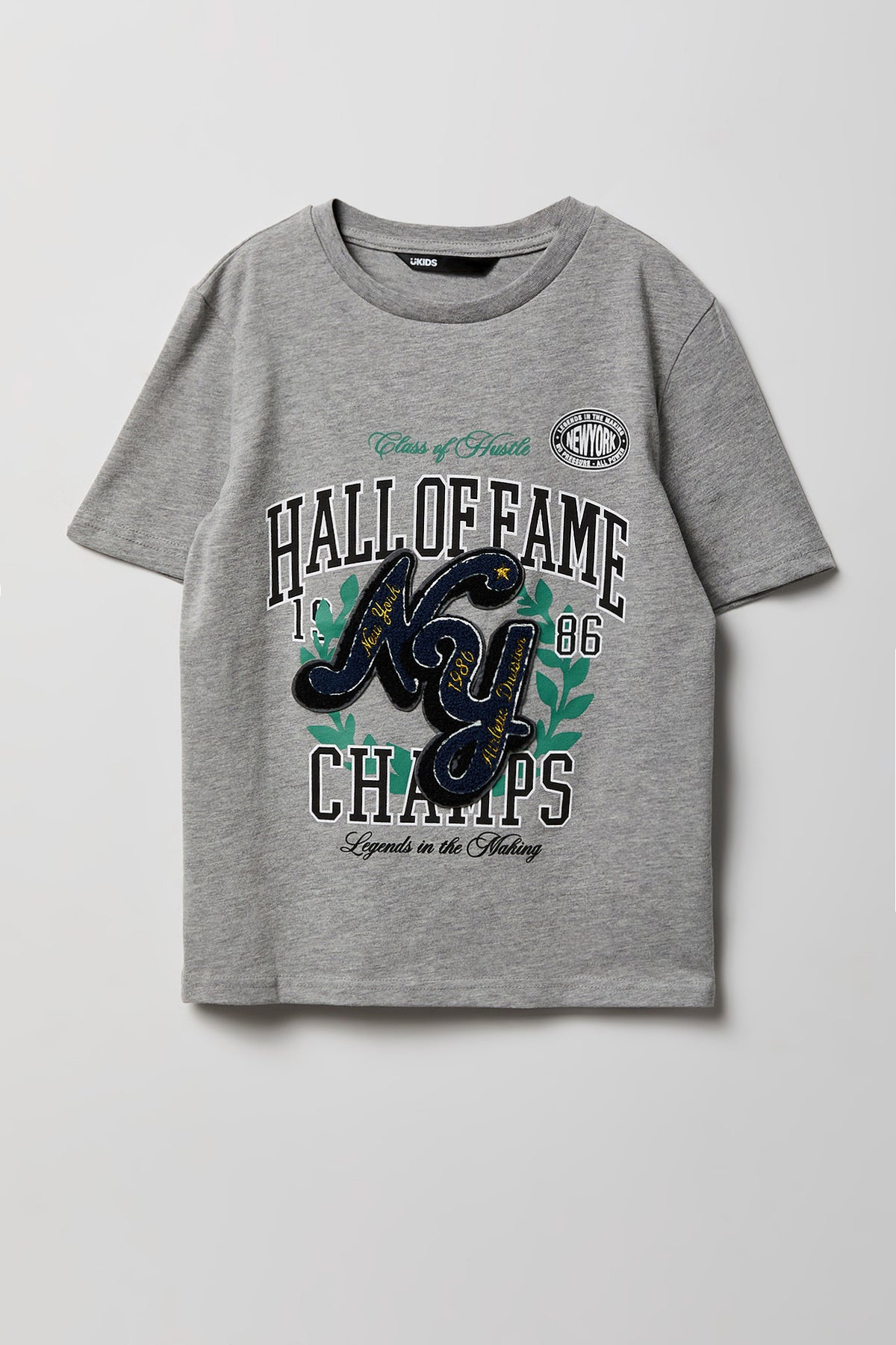 Boys Graphic T-Shirt - Heather Grey