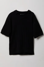 Boys Collared Knit Top