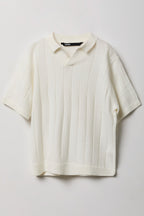 Boys Collared Knit Top
