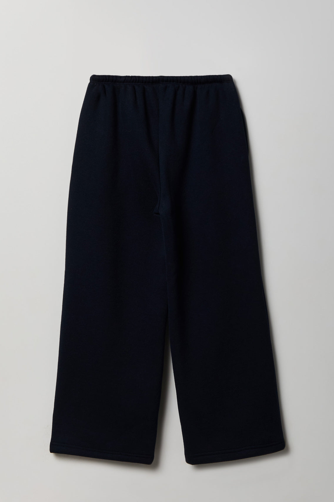 Alt View 2. Girls Luxe Fleece Wide Leg Sweatpant - Navy