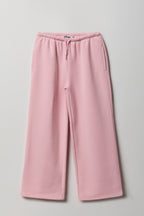 Girls Luxe Fleece Wide Leg Sweatpant