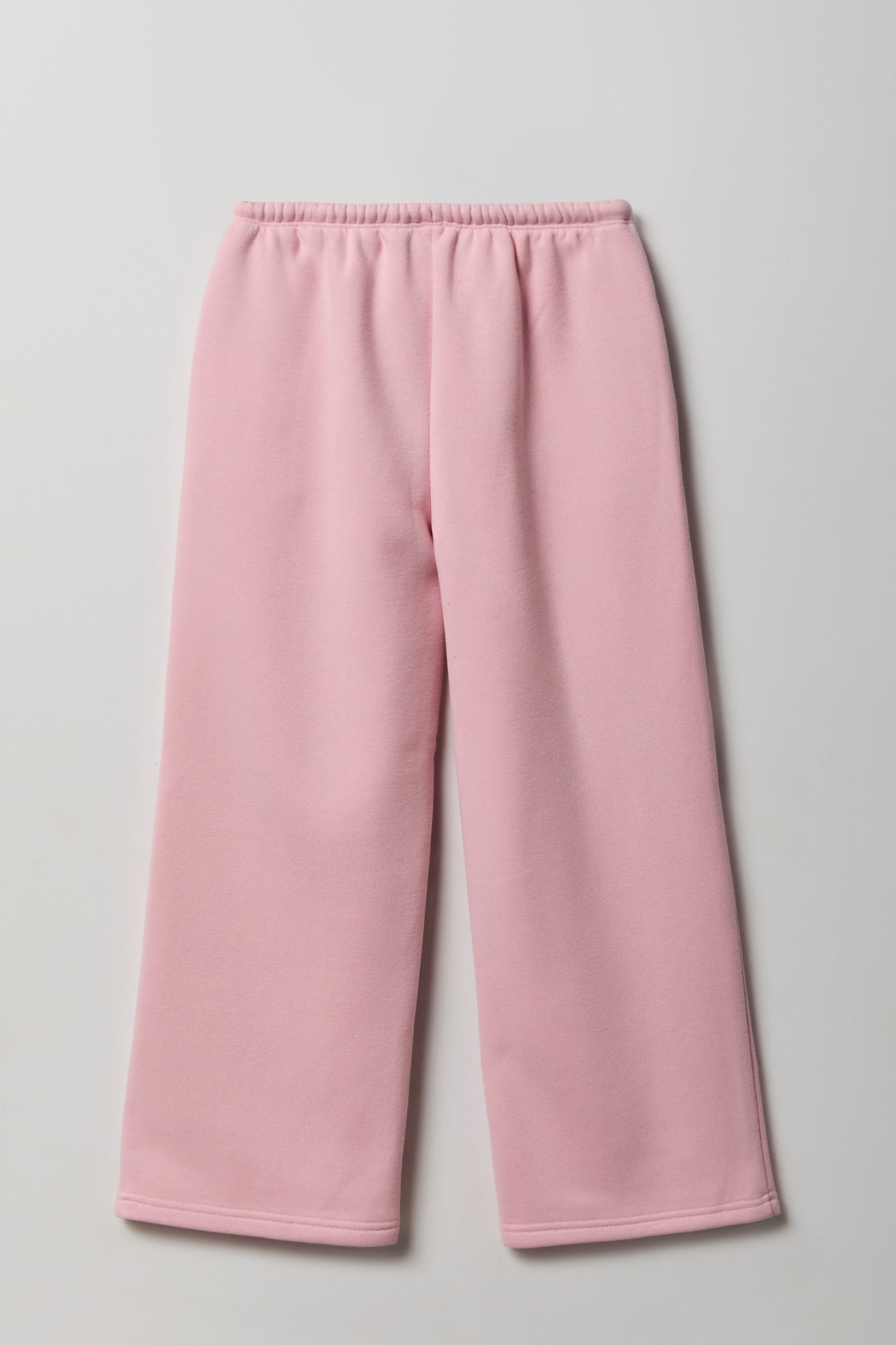 Alt View 2. Girls Luxe Fleece Wide Leg Sweatpant - Light Pink