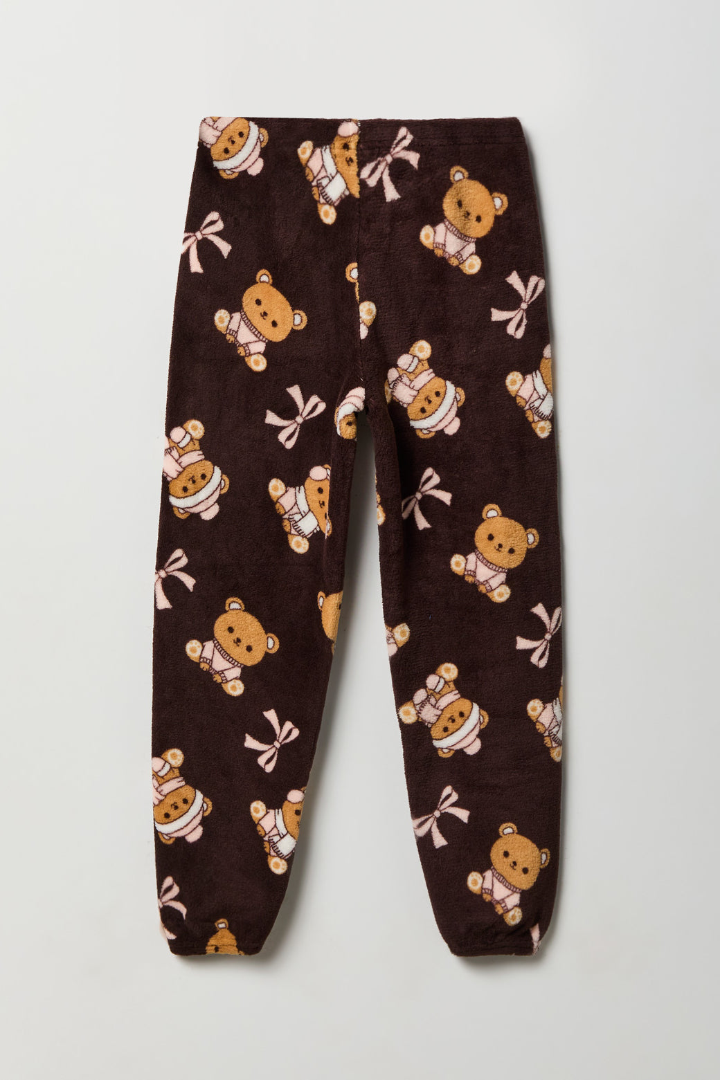 Vue alternative 5. Ensemble pyjama avec t-shirt imprimé et jogger en peluche pour fille