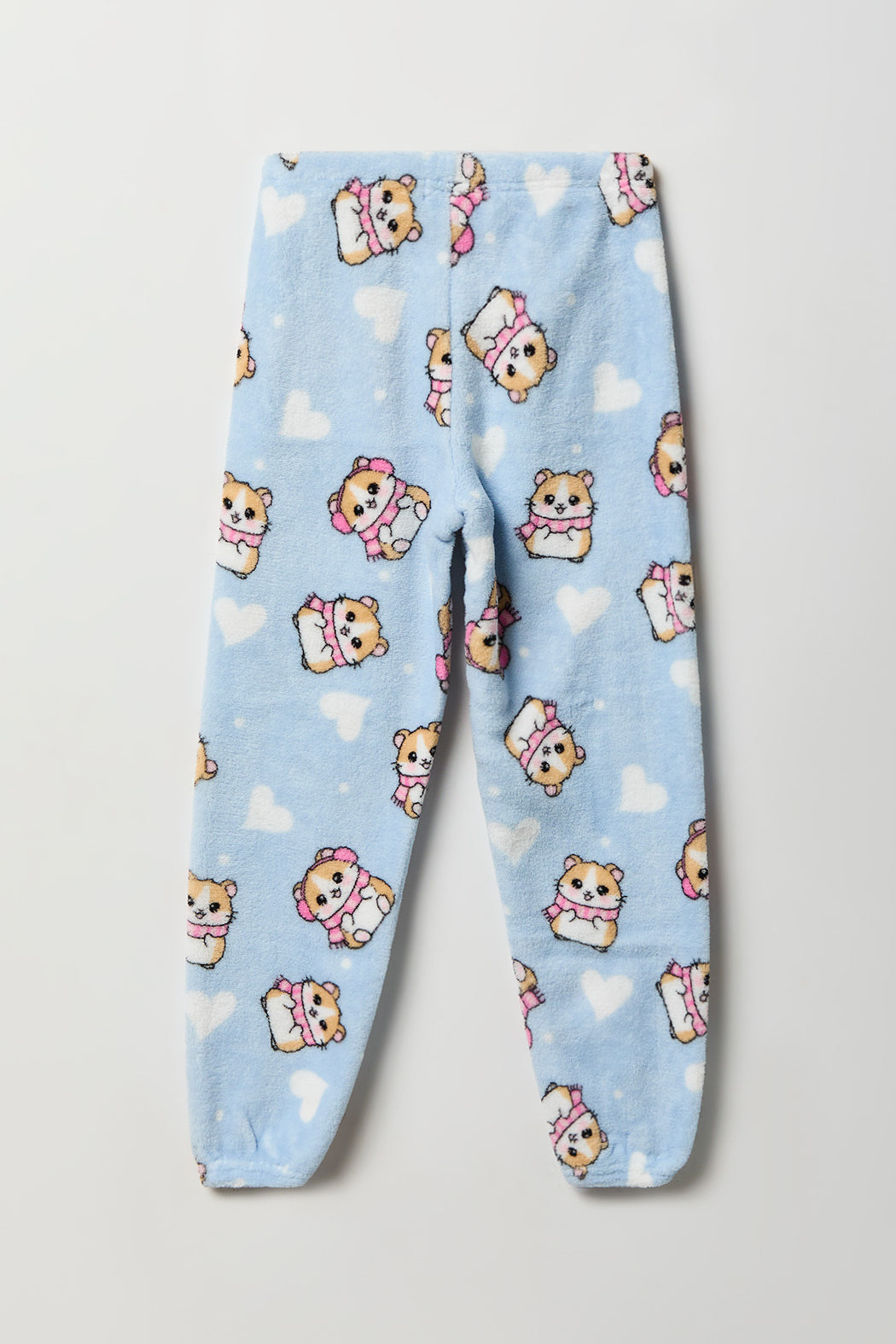Vue alternative 5. Ensemble pyjama avec t-shirt imprimé et jogger en peluche pour fille