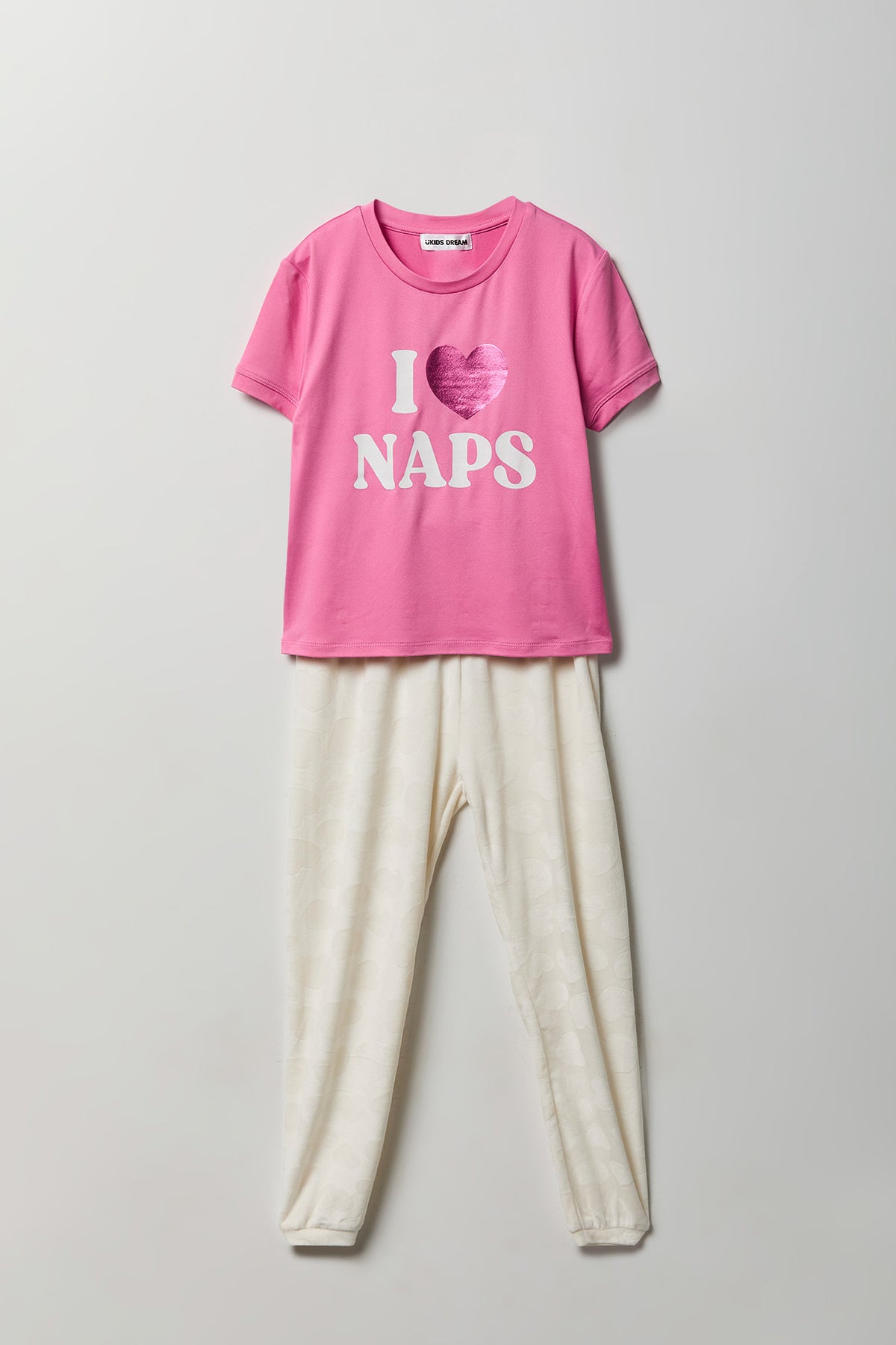 Ensemble pyjama vec t-shirt imprimé et jogger en velours pour fille