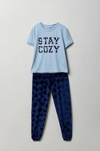 Ensemble pyjama vec t-shirt imprimé et jogger en velours pour fille