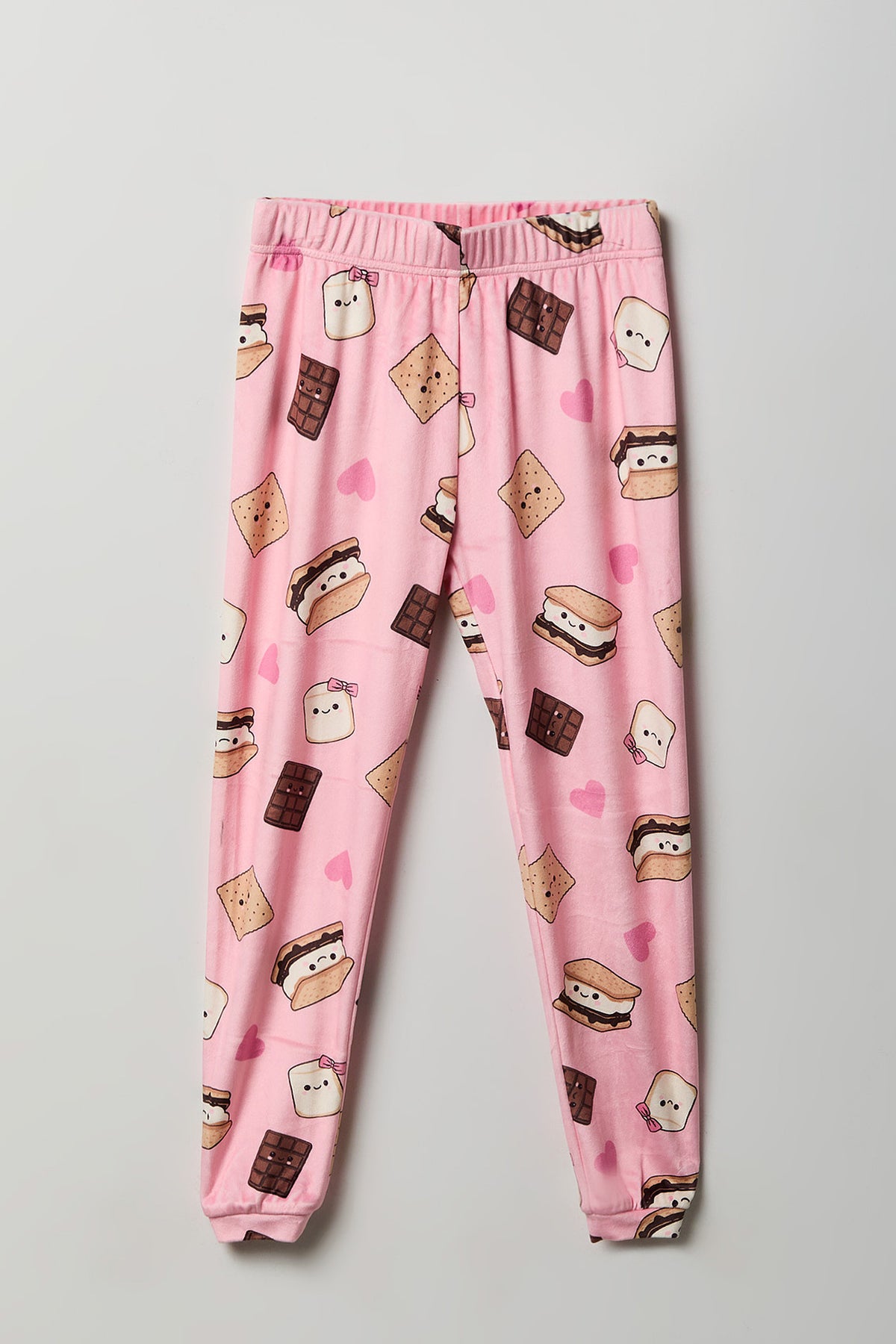 Vue alternative 4. Ensemble pyjama vec t-shirt imprimé et jogger en velours pour fille