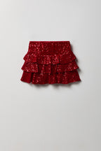 Girls Sequin Tiered Skirt